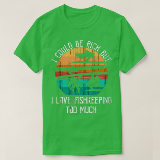 Aquarium Retro Aquarist Fishkeeper T-shirt (Design voorkant)