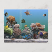 Aquarium RSVP Uitnodiging Briefkaart (Voorkant)