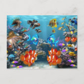 Aquarium Sealife Style Briefkaart (Voorkant)