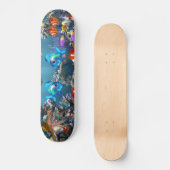 Aquarium Sealife Style Skateboard (Voorkant)