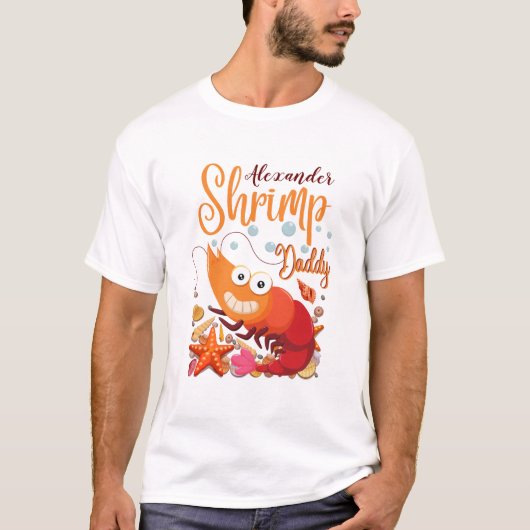 Aquarium Shrimp papa T-shirt (Voorkant)