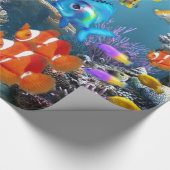 Aquarium-stijl Cadeaupapier (Hoek)