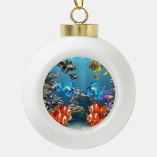 Aquarium-stijl Keramische Bal Ornament