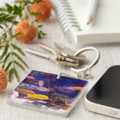 Aquarium Thema Fish Tank Sleutelhanger (Voorkant Rechts)