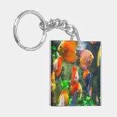 Aquarium Thema Fish Tank Sleutelhanger (Voorkant Links)