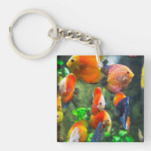 Aquarium Thema Fish Tank Sleutelhanger (Voorkant)