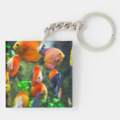 Aquarium Thema Fish Tank Sleutelhanger (Achterkant)