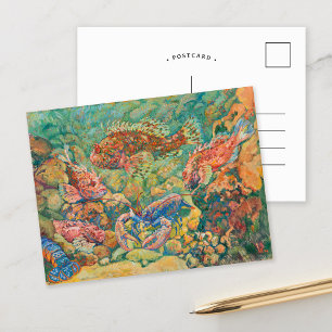 aquarium   Theo van Rysselberghe Briefkaart