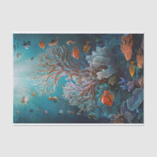 Aquarium Tropisch Fantasie, Onderwaterdromen Tissuepapier