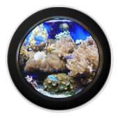 Aquarium Tropische vis en koraal Keramische Knop (Voorkant)
