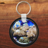 Aquarium Tropische vis en koraal Sleutelhanger (Voorkant)