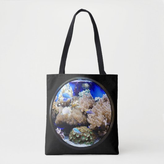 Aquarium Tropische vis en koraal Tote Bag (Voorkant)