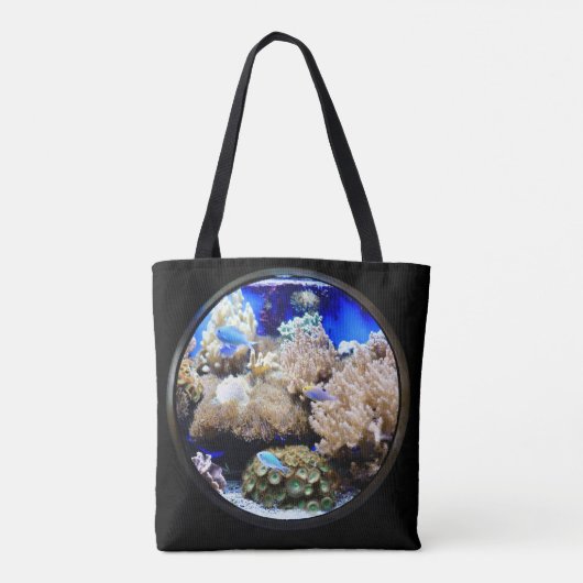 Aquarium Tropische vis en koraal Tote Bag (Achterkant)
