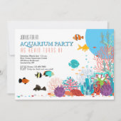Aquarium-uitnodiging Kaart (Voorkant)