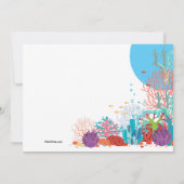 Aquarium-uitnodiging Kaart (Achterkant)