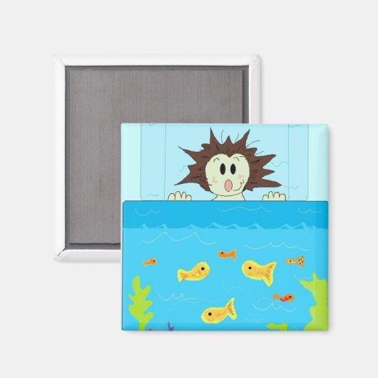 Aquarium-Uitzicht Magneet (Voorkant / Achterkant)