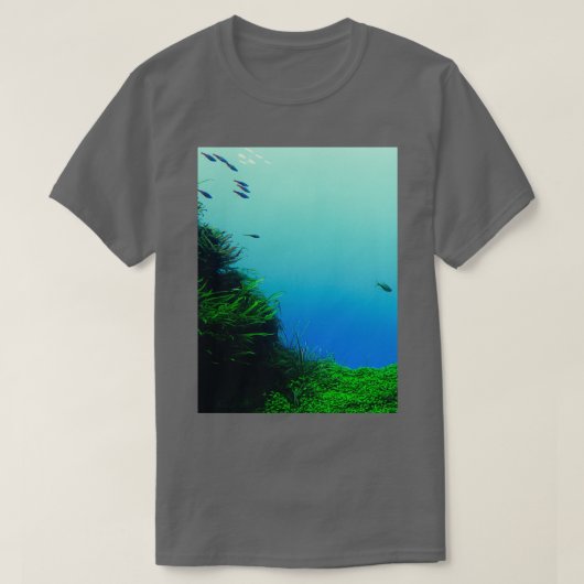 Aquarium-Uitzicht T-shirt (Design voorkant)