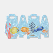 Aquarium Vis en Koraal Onderwater Thema Bedankdoosjes (Uitgevouwen)