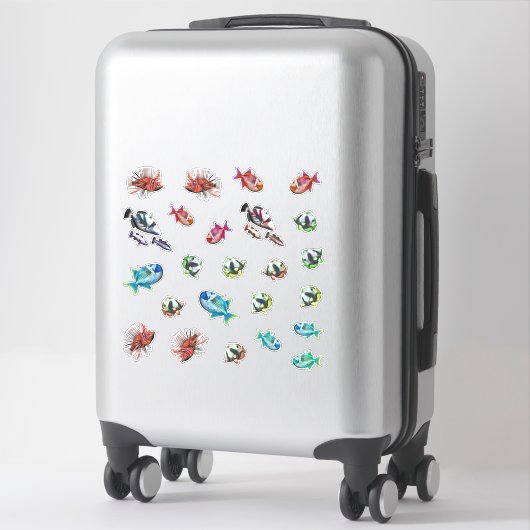 Aquarium vis sticker (Koffer)