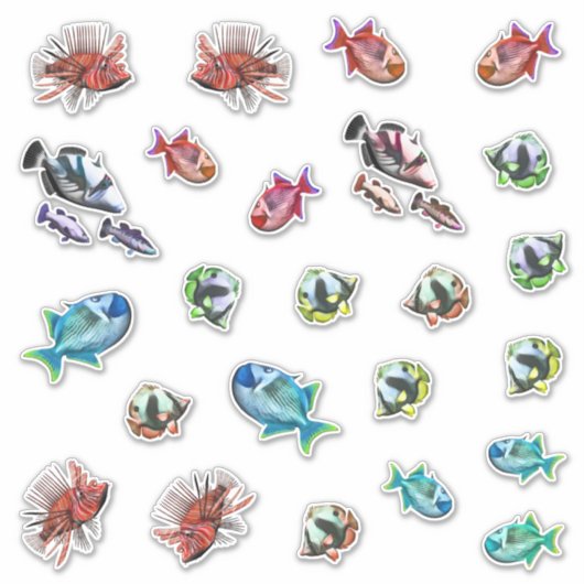 Aquarium vis sticker (Voorkant)
