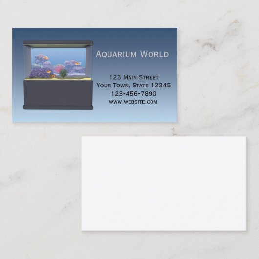 Aquarium vis visitekaartje (Voorkant / Achterkant)