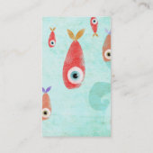 Aquarium-Visitekaartjes voor de zee Visitekaartje (Achterkant)