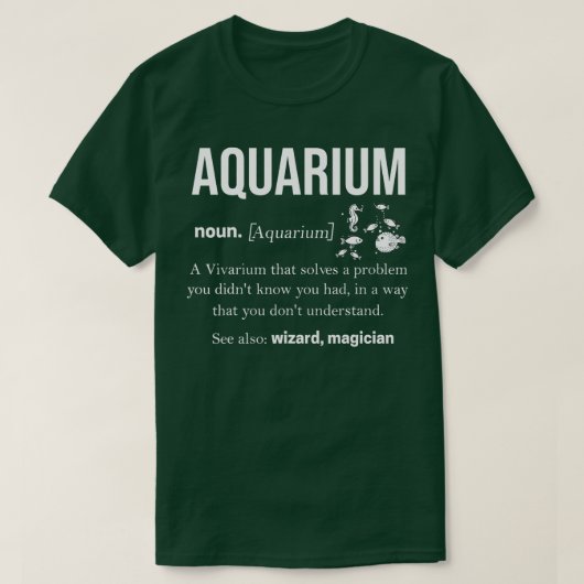 Aquarium-visserij Aquascapt Aquatic 3 T-shirt (Design voorkant)