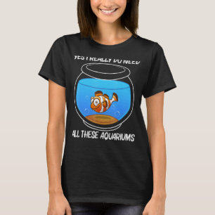 Aquarium voor de bevordering van de gezondheid van t-shirt