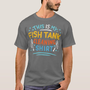 Aquarium voor het reinigen van vistanks t-shirt