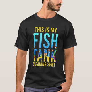 Aquarium voor het reinigen van vistanks t-shirt