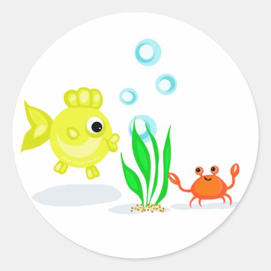 Aquarium Vrienden Stickers (Voorkant)