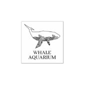 Aquarium Whale Rubberstempel (Afrduk)