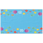 Aquariumcrème, eerste zeedaagse tafelkledij tafelkleed (Voorkant (Horizontaal))