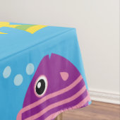 Aquariumcrème, eerste zeedaagse tafelkledij tafelkleed (Voorbeeld)