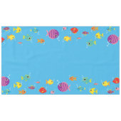 Aquariumcrème, eerste zeedaagse tafelkledij tafelkleed (Voorkant (Horizontaal))