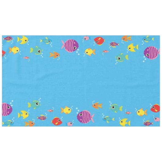 Aquariumcrème, eerste zeedaagse tafelkledij tafelkleed (Voorkant (Horizontaal))