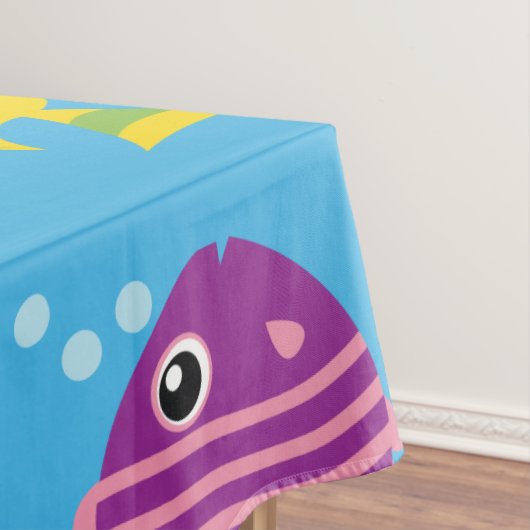 Aquariumcrème, eerste zeedaagse tafelkledij tafelkleed (Voorbeeld)