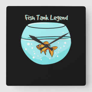 Aquariumhouder - Legende van het Vistank Vierkante Klok