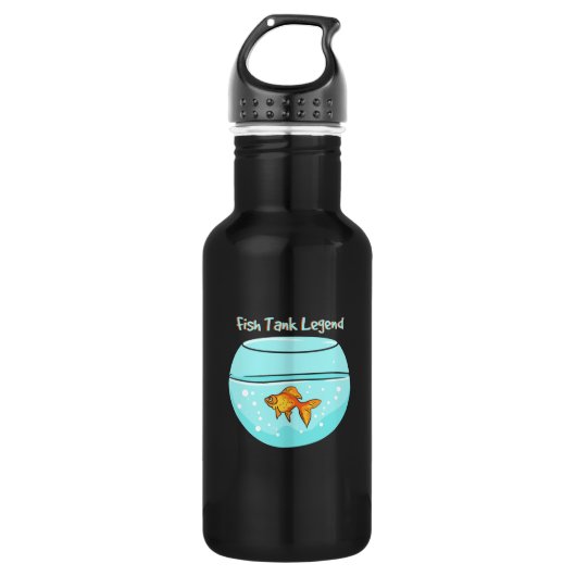 Aquariumhouder - Legende van het Vistank Waterfles (Voorkant)