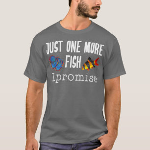 Aquariumlangen houden van vis is nog maar één vis t-shirt