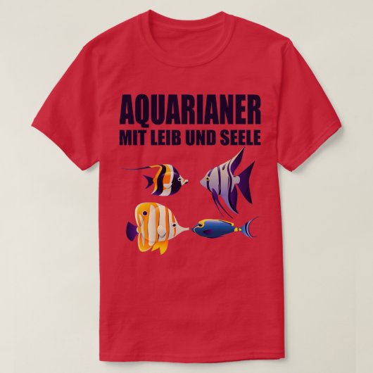 Aquariumlegers met body- en Soul-vis T-shirt (Design voorkant)