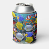 aquariumtropische visserij blikjeskoeler (Blikje Achterkant)