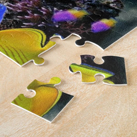 aquariumtropische visserij legpuzzel (Zijkant)