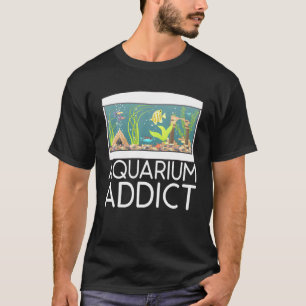 Aquariumverslaafde Vissenhouden Hobby Aquamarijn T-shirt