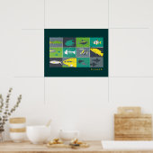 aquariumvisjes poster (Keuken)