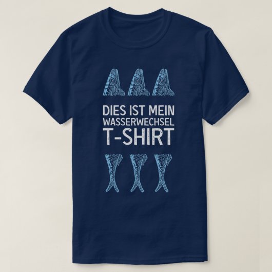 Aquariumwaterveranderingaquaristen T-shirt (Design voorkant)