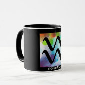 "AQUARIUS" 11 oz. Mok RINGER COFFEE (Voorkant links)