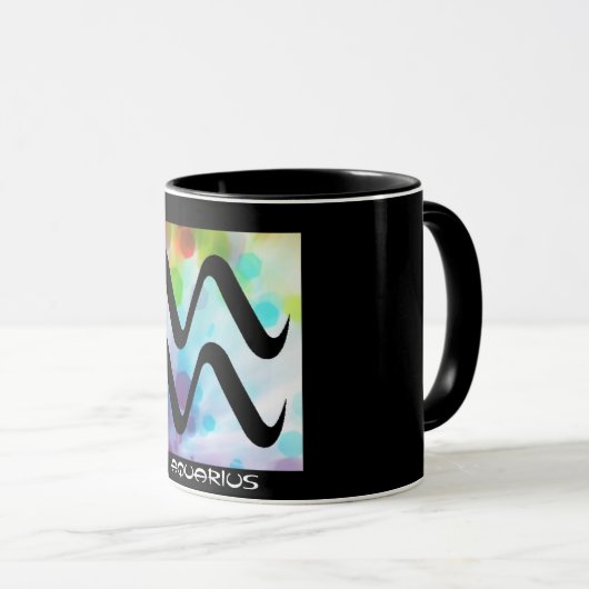 "AQUARIUS" 11 oz. Mok RINGER COFFEE (Voorkant rechts)