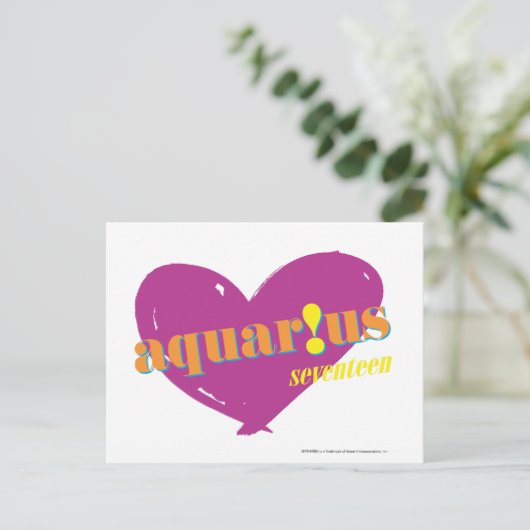 Aquarius 2 briefkaart (Staand voorkant)