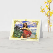 AQUARIUS 3 Zodiac Birthday Kaart (Gele Bloem)